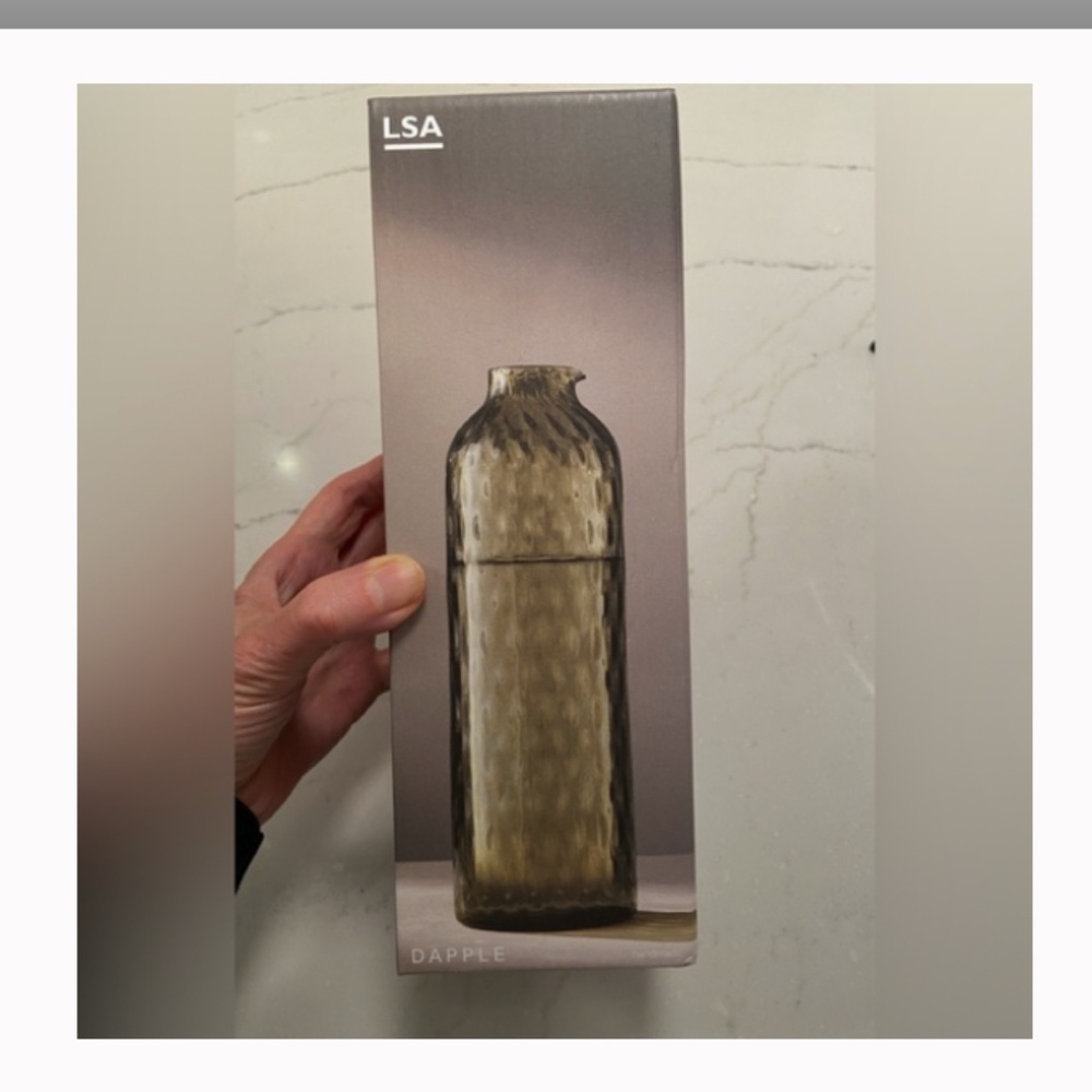 Perfect Gift!   LSA Dapple Carafe, green (new in box)